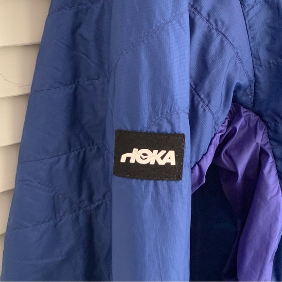 HOKA One One Sky Quilt Jacket Men's S Blue Purple Packable Lightweight Primaloft - Picture 5 of 15